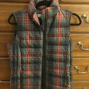 Talbots Macbeth Tartan Plaid Puffer Vest